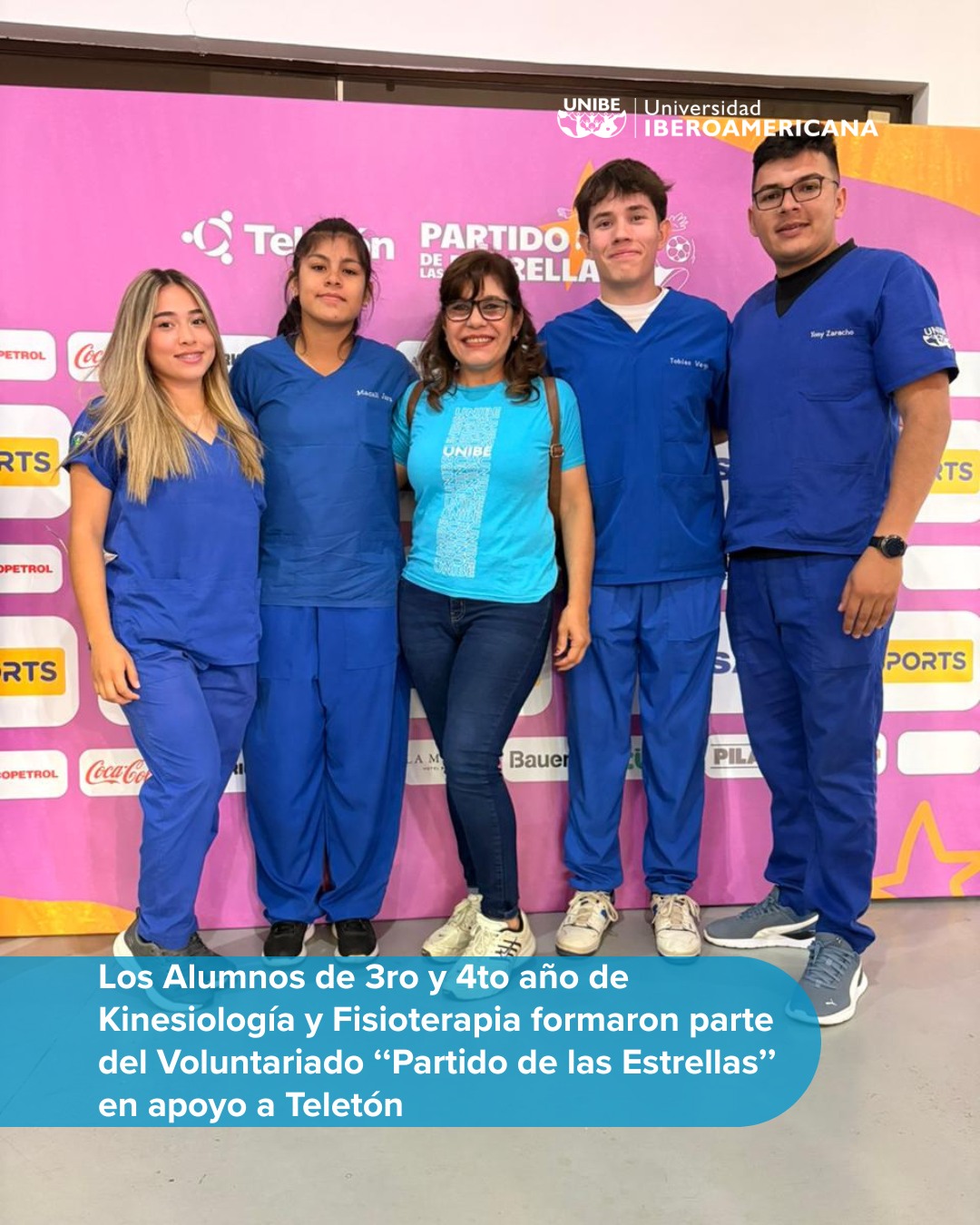 UNIBE Kinesiología y Fisioterapia Vocación y compromiso en apoyo a la Campaña Teletón (2)
