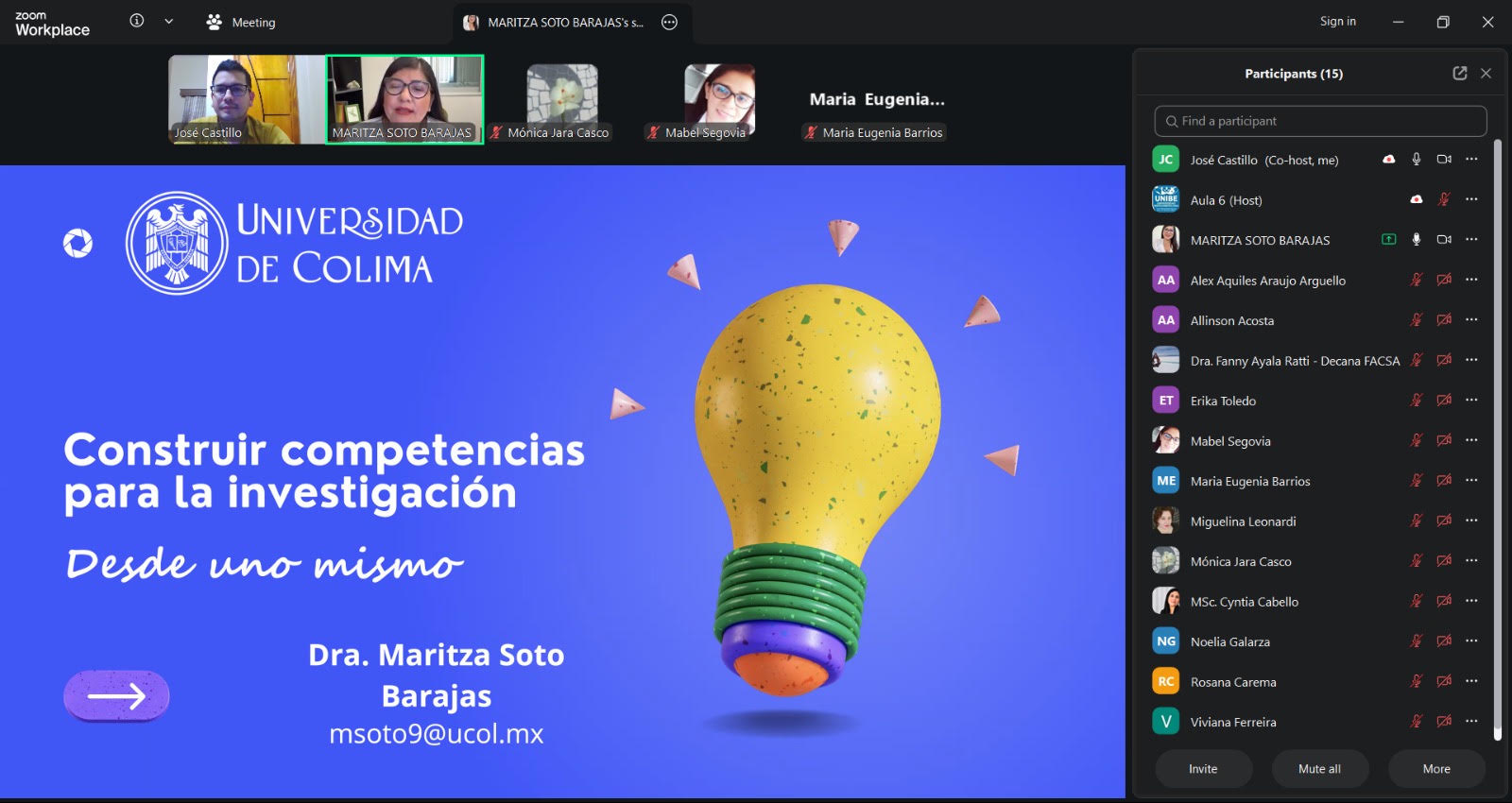 Clase Espejo fortalece la formación en el Postgrado de la UNIBE (2)