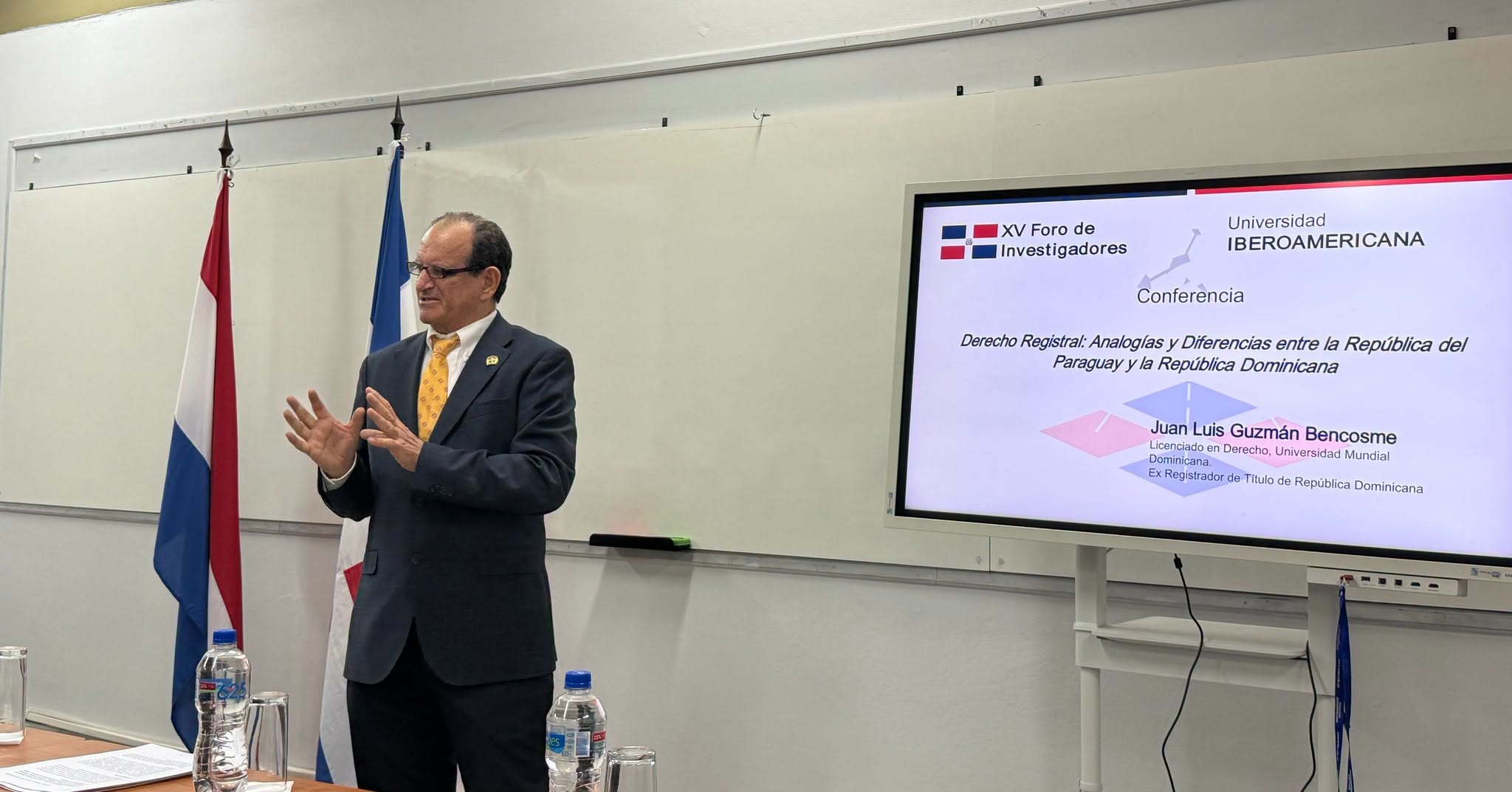 Conferencia sobre Derecho Registral Comparado entre Paraguay y República Dominicana en la UNIBE (3)